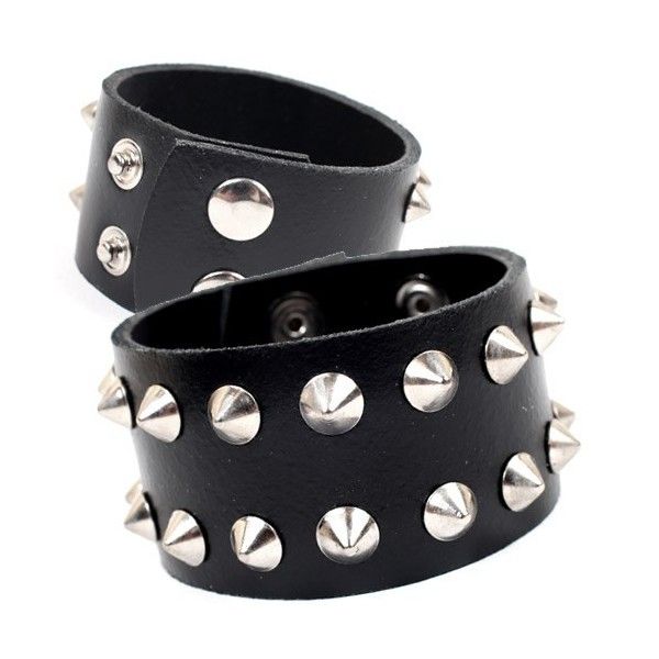 pieszczocha 2-rzędowa - CONE STUD BLACK