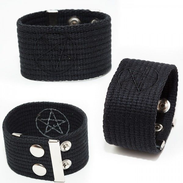 pieszczocha PENTAGRAM BLACK, haftowana